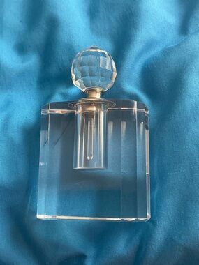 Clear, crystal, parfum bottle